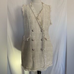 Trixxi Juniors Tweed Button Dress